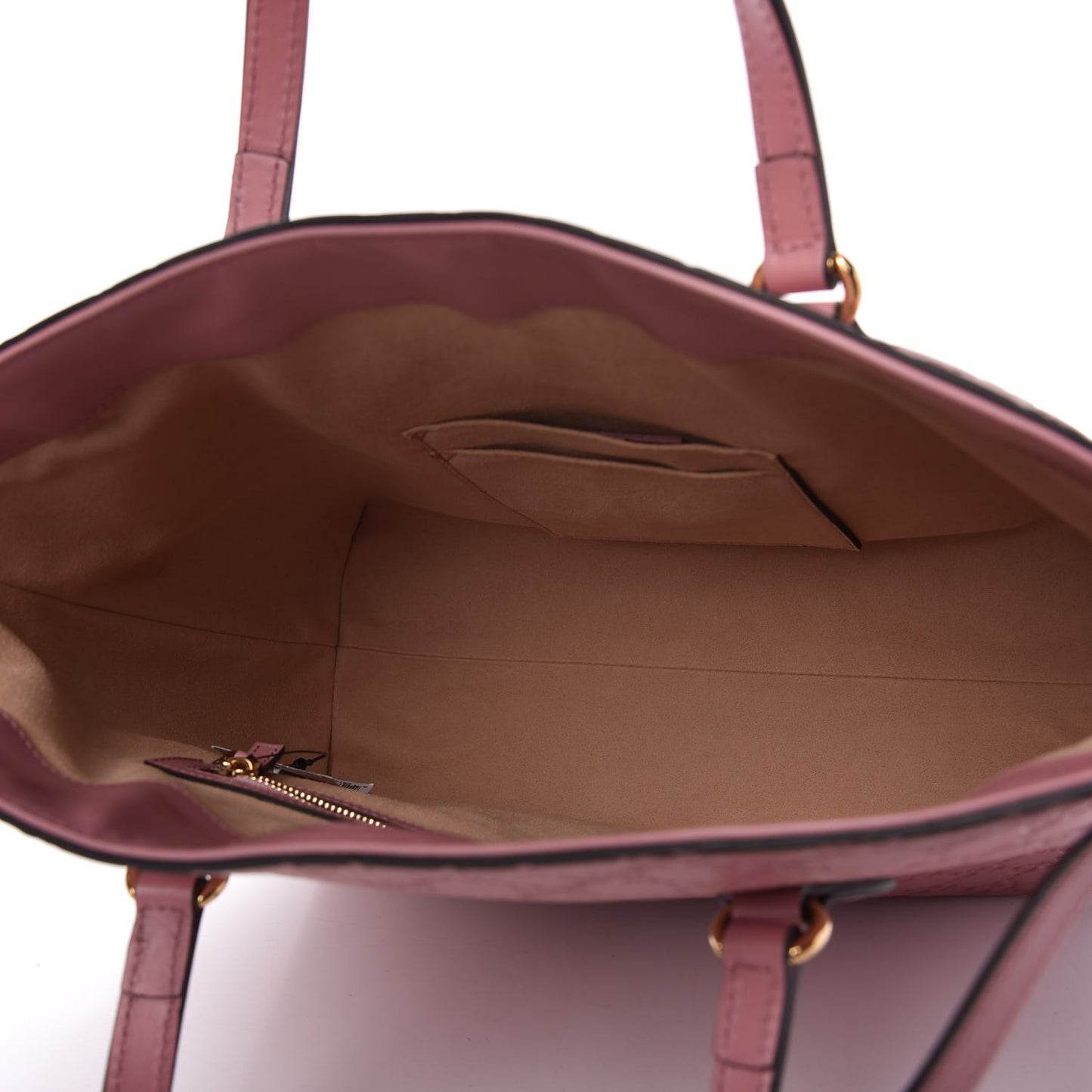 Guccissima Signature Linea A Foldover Tote Rose Baby Candy