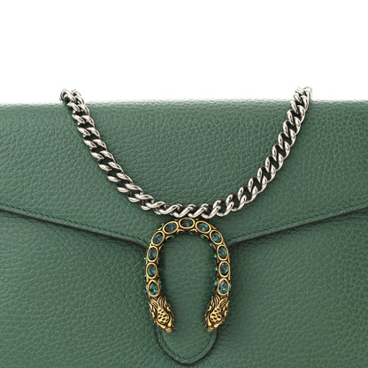 Gucci Calfskin Mini Dionysus Chain Wallet Emerald 9 of 11