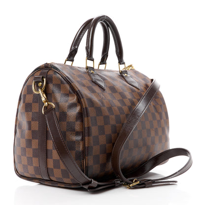 Louis Vuitton LOUIS VUITTON Damier Ebene Speedy Bandouliere 30 3 of 17