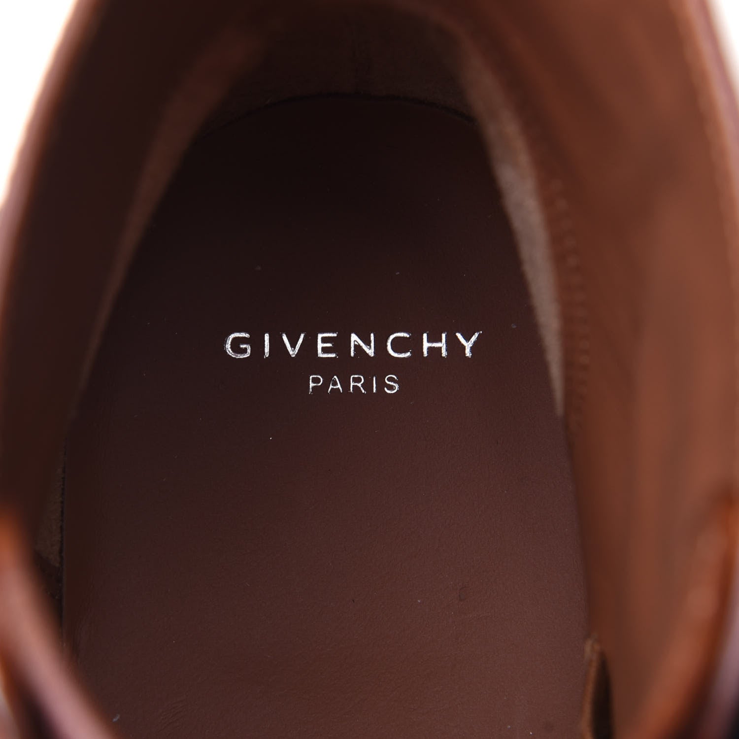 Givenchy Crocodile Embossed Calfskin Studded Elegant Flat Bootie 38.5 Brown 9 of 10