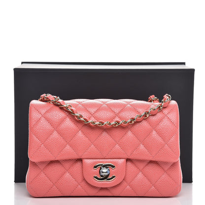 Chanel Caviar Quilted Mini Rectangular Flap Pink 8 of 8