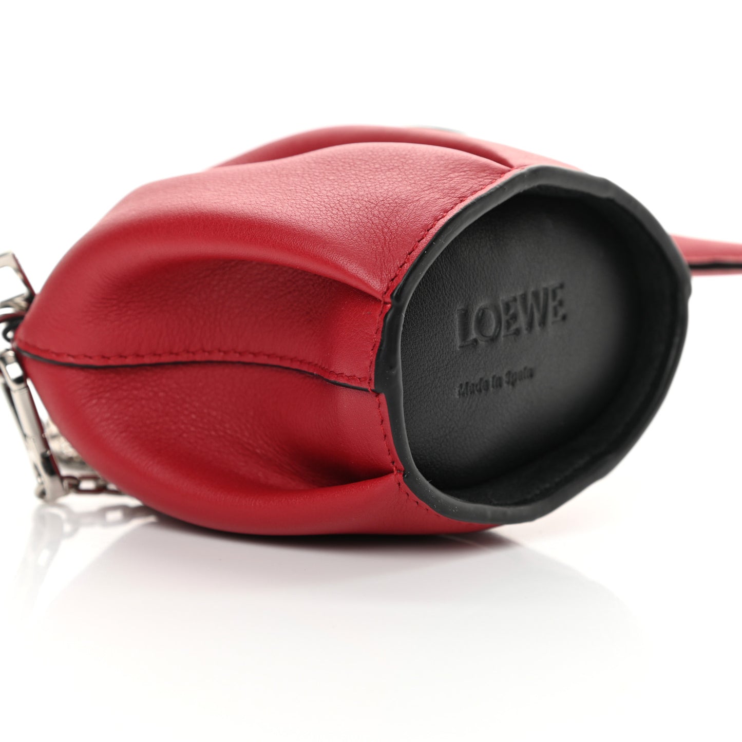 Calfskin Elephant Pouch Red