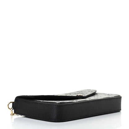Louis Vuitton Empreinte Pochette Felicie Chain Wallet Black 4 of 5