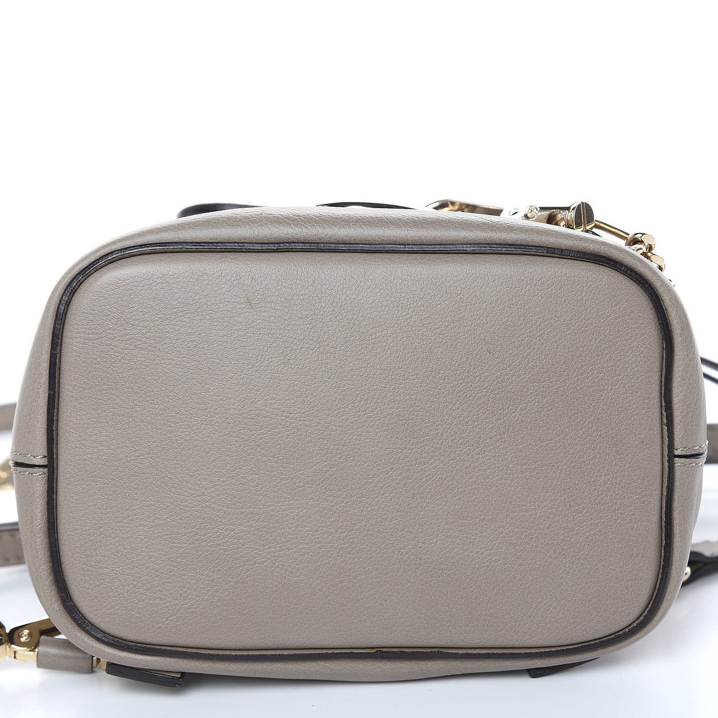 Suede Calfskin Mini Faye Backpack Motty Grey