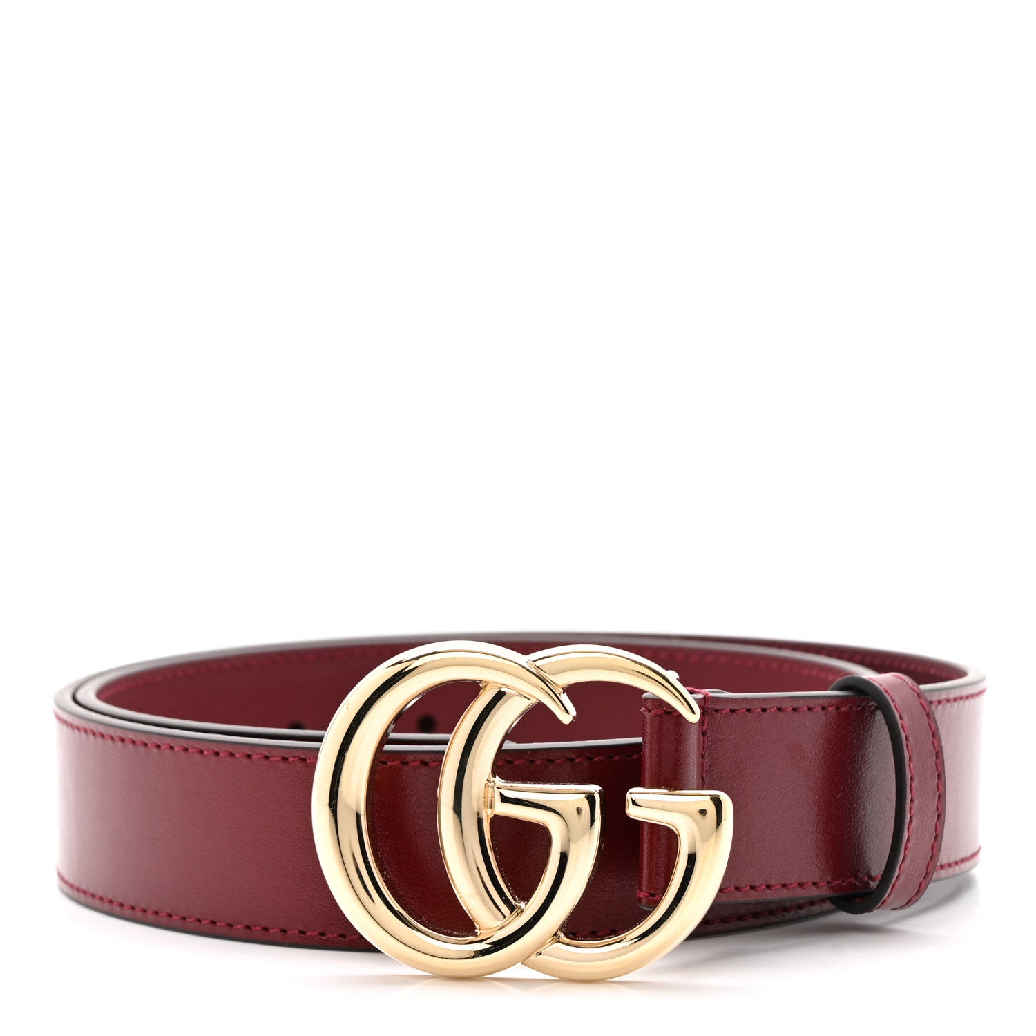 Gucci Plutone Calfskin Double G 30mm Belt 75 30 Rosso Ancora 1 of 5