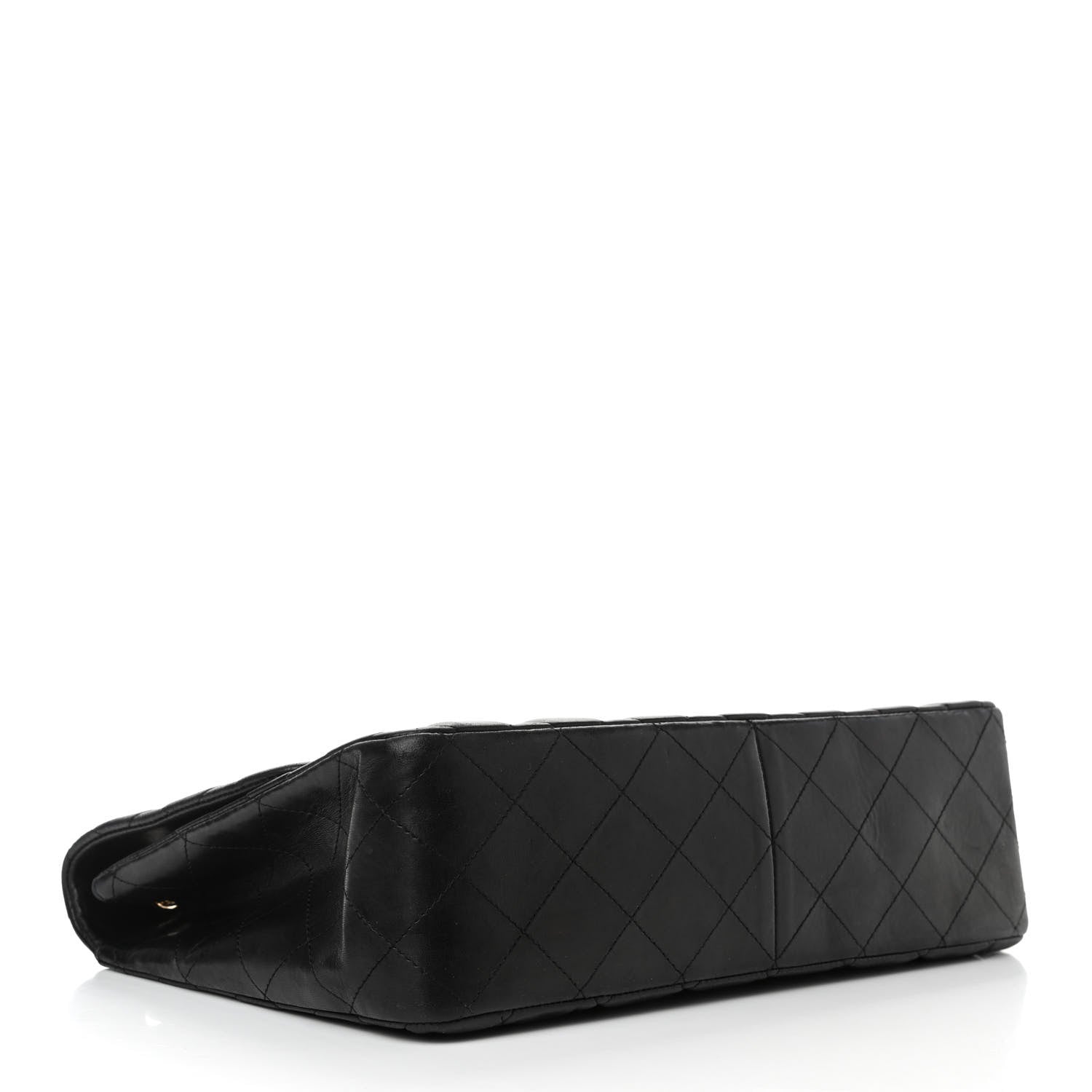 Chanel Lambskin Quilted Jumbo Double Flap Black 4 of 14
