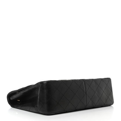 Chanel Lambskin Quilted Jumbo Double Flap Black 4 of 14