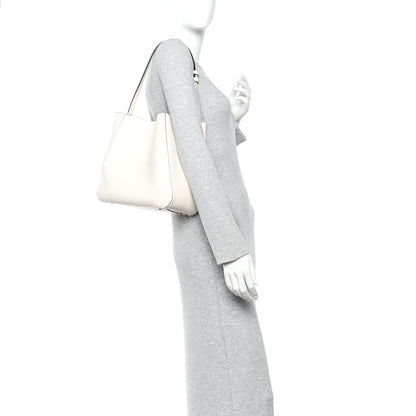 Valentino Garavani Calfskin VLogo Bucket Bag White 2 of 9