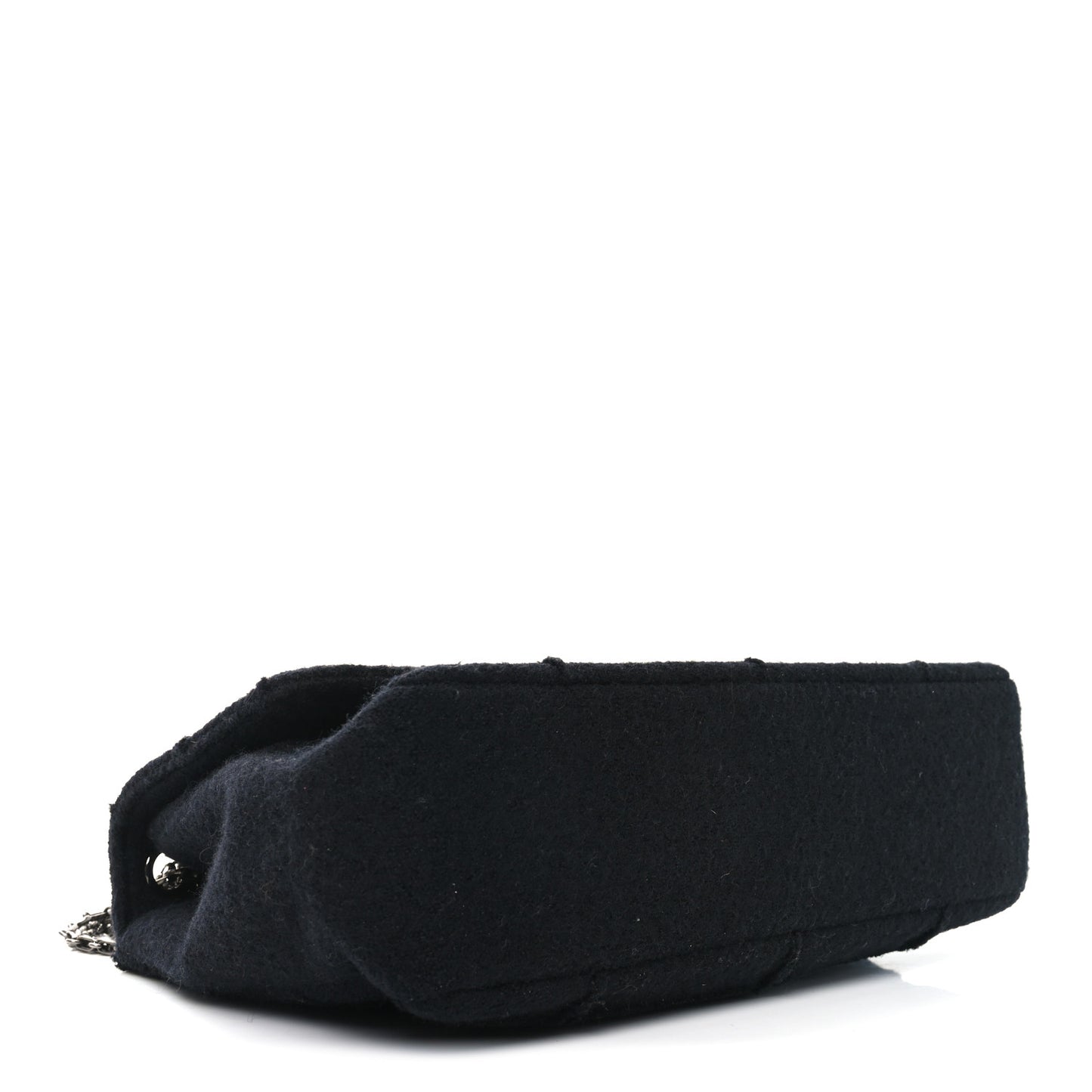 Wool Jumbo Chocolate Bar Mademoiselle Flap Black