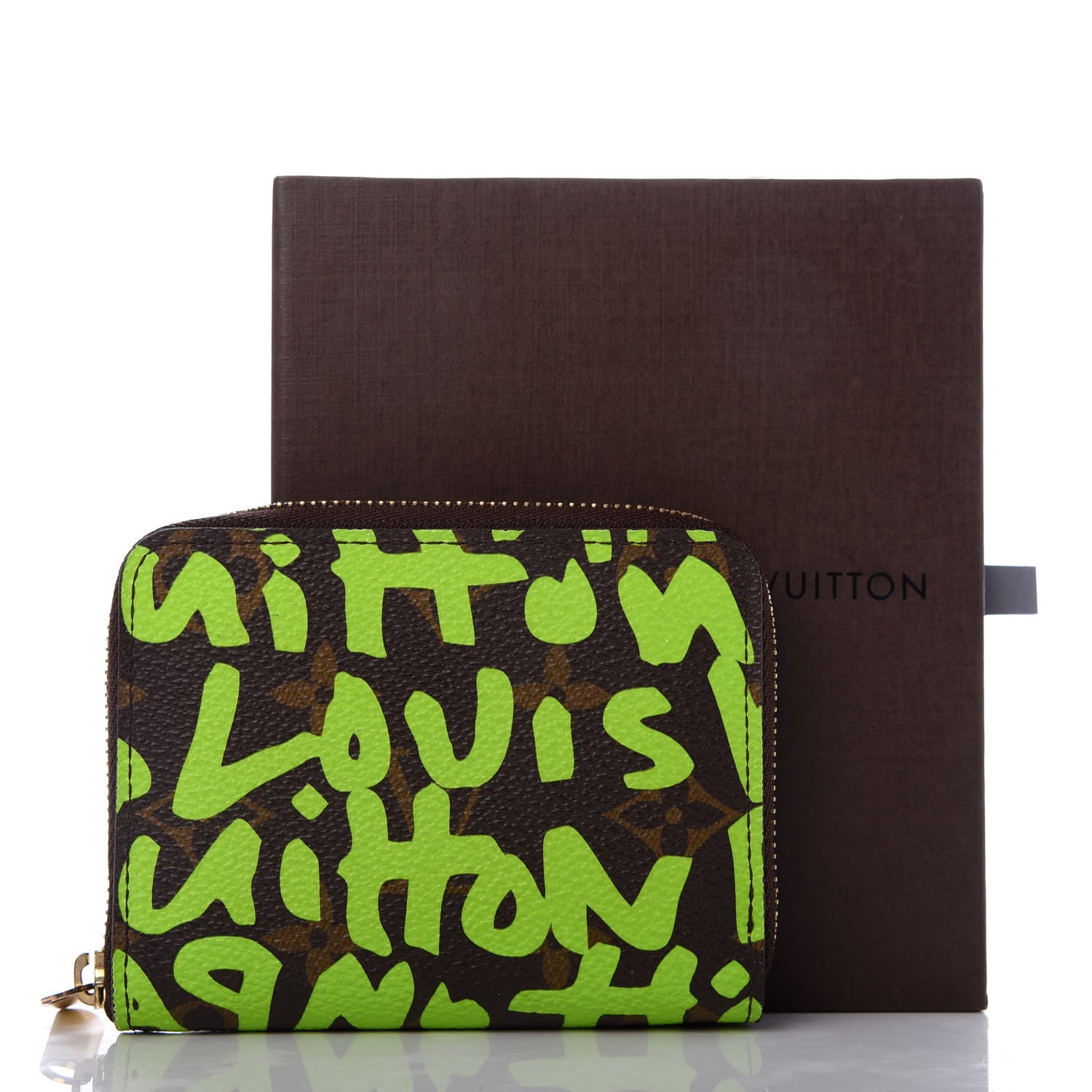 Louis Vuitton Monogram Graffiti Zippy Coin Purse Wallet Green 7 of 7