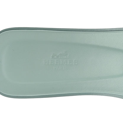 Hermes Epsom Oran Sandals 40 Vert Embrun 7 of 10