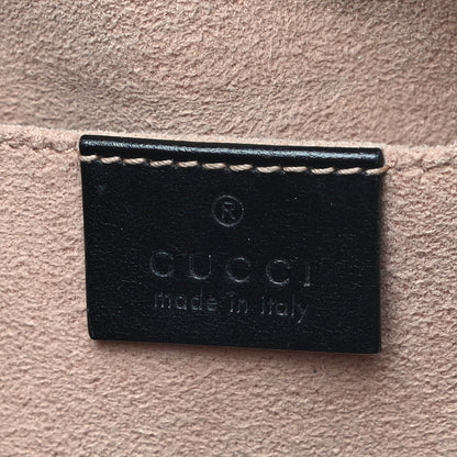 Gucci Calfskin Matelasse Small GG Marmont Chain Shoulder Bag Black 6 of 11