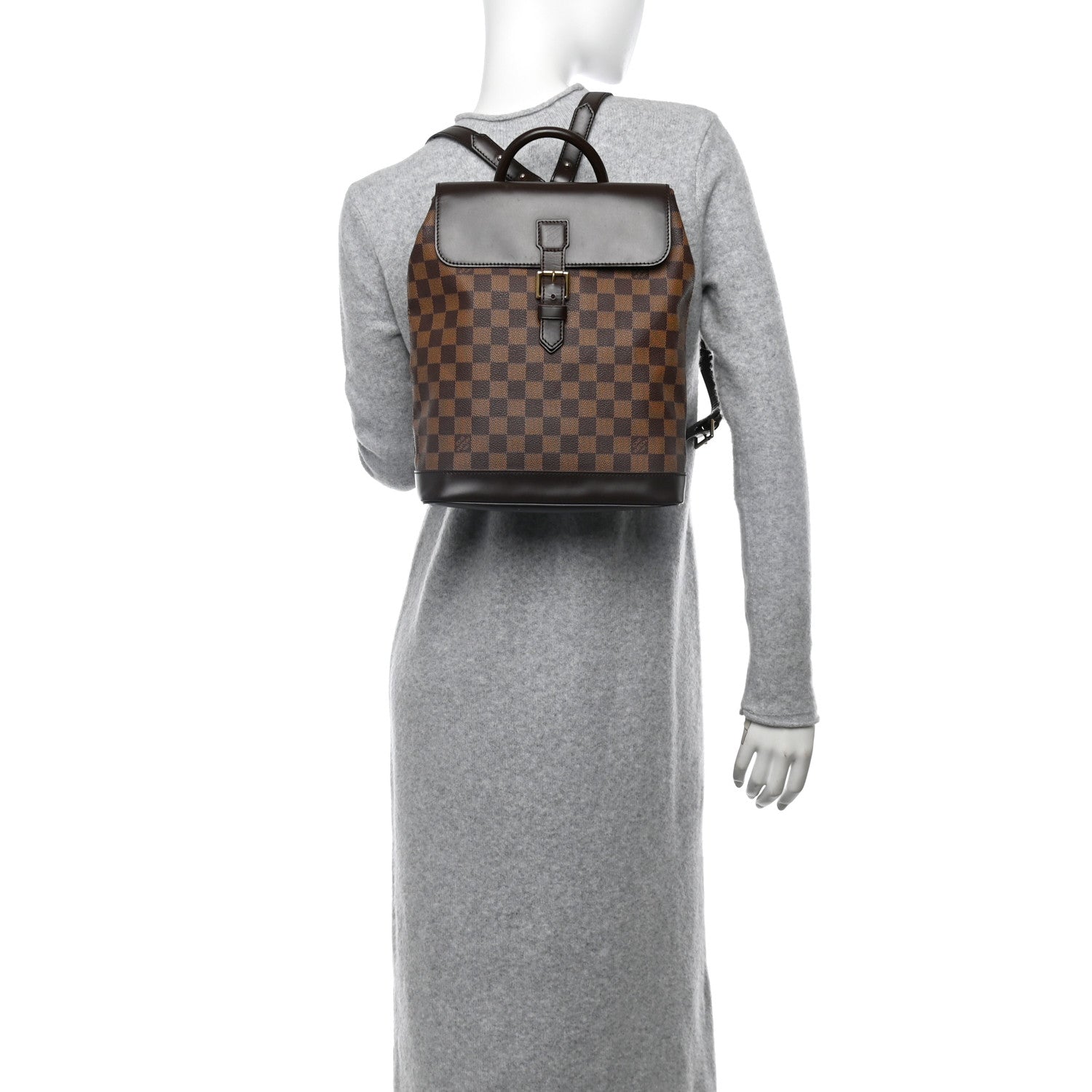 Louis Vuitton Damier Ebene Soho Backpack 2 of 9
