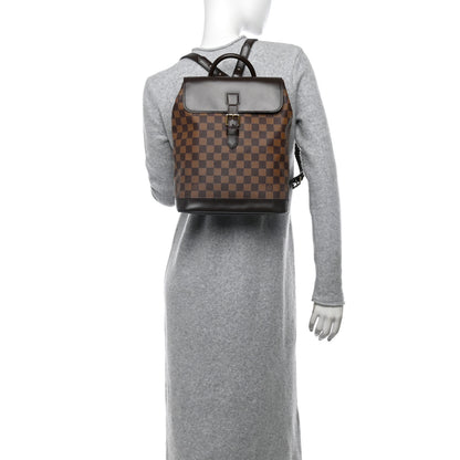 Louis Vuitton Damier Ebene Soho Backpack 2 of 9