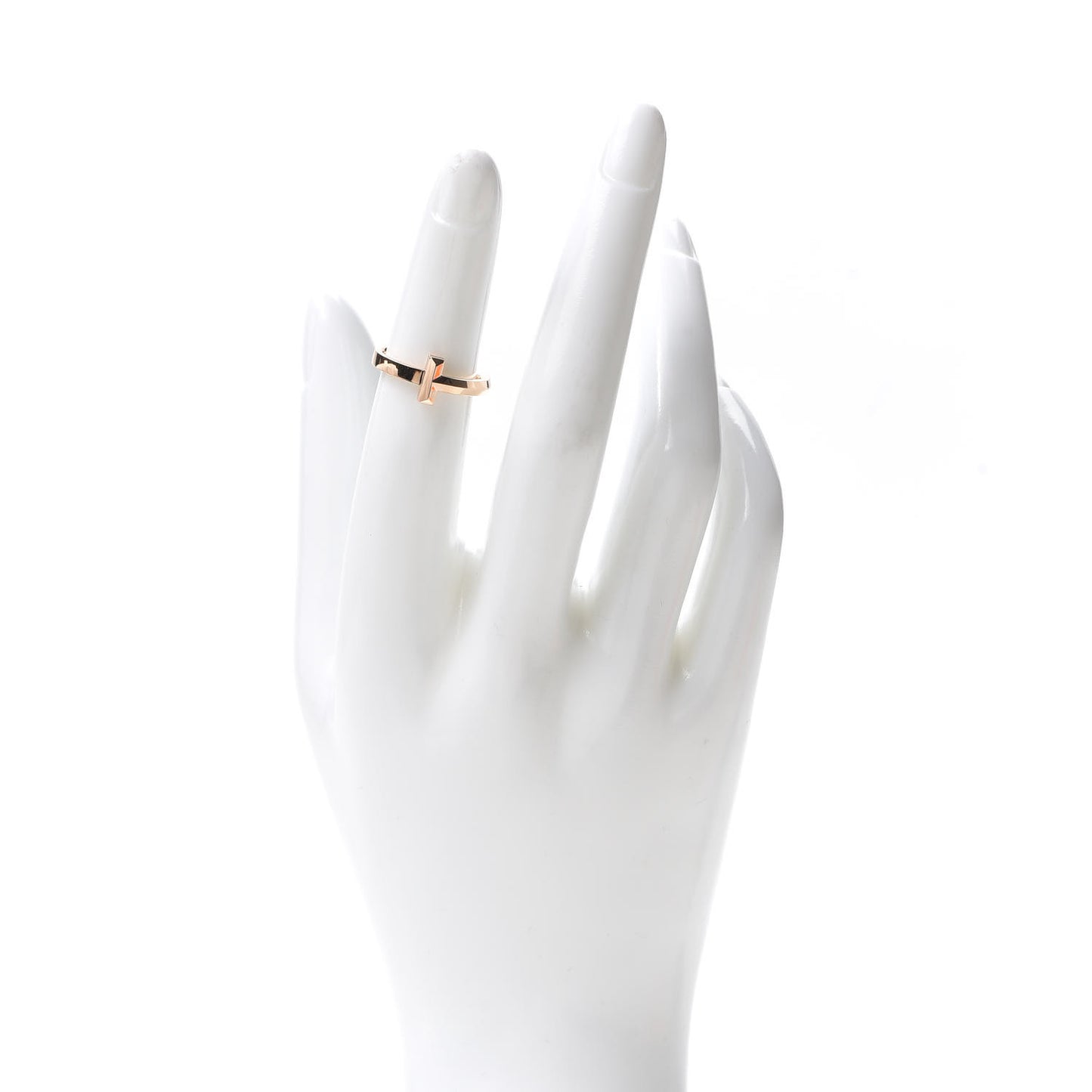 18K Rose Gold T T1 Ring 49 5