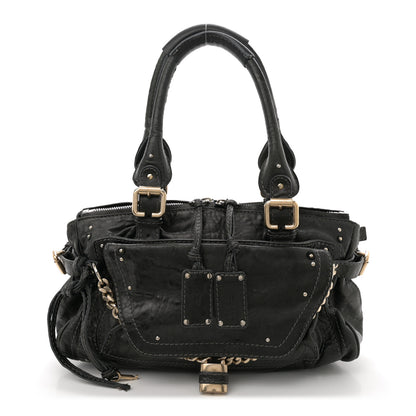 Chloe Calfskin Medium Paddington Capsule Satchel Bleu 1 of 17