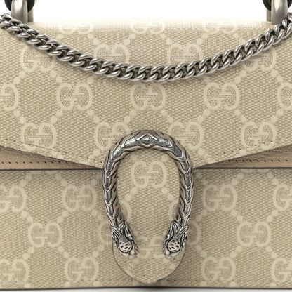 Gucci GG Supreme Monogram Mini Dionysus Top Handle Bag Beige Mystic White Oatmeal 8 of 12