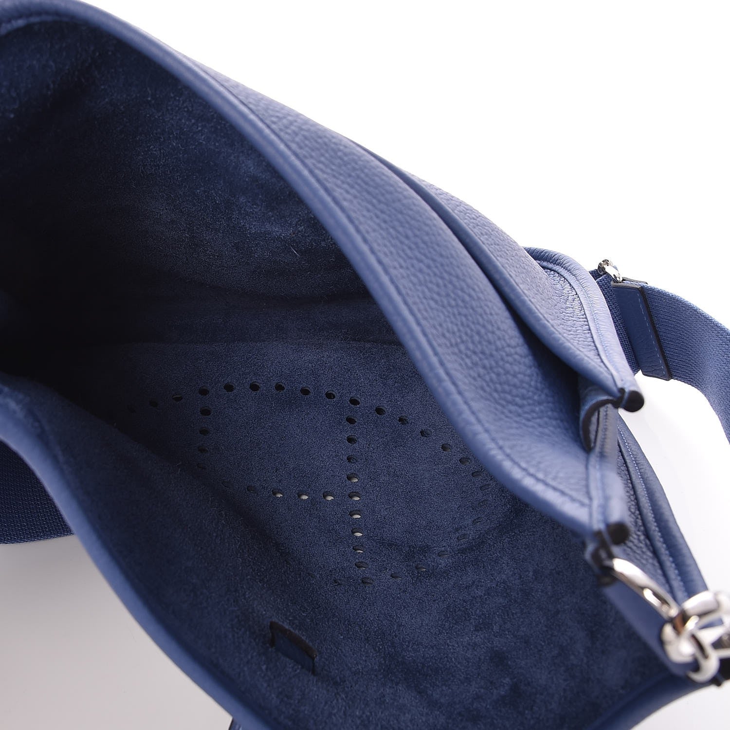 Hermes Taurillon Clemence Evelyne III PM Bleu Agate 5 of 8