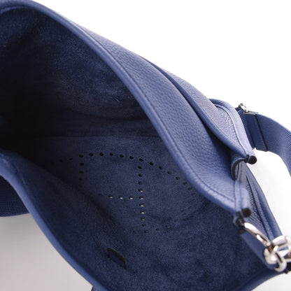 Hermes Taurillon Clemence Evelyne III PM Bleu Agate 5 of 8