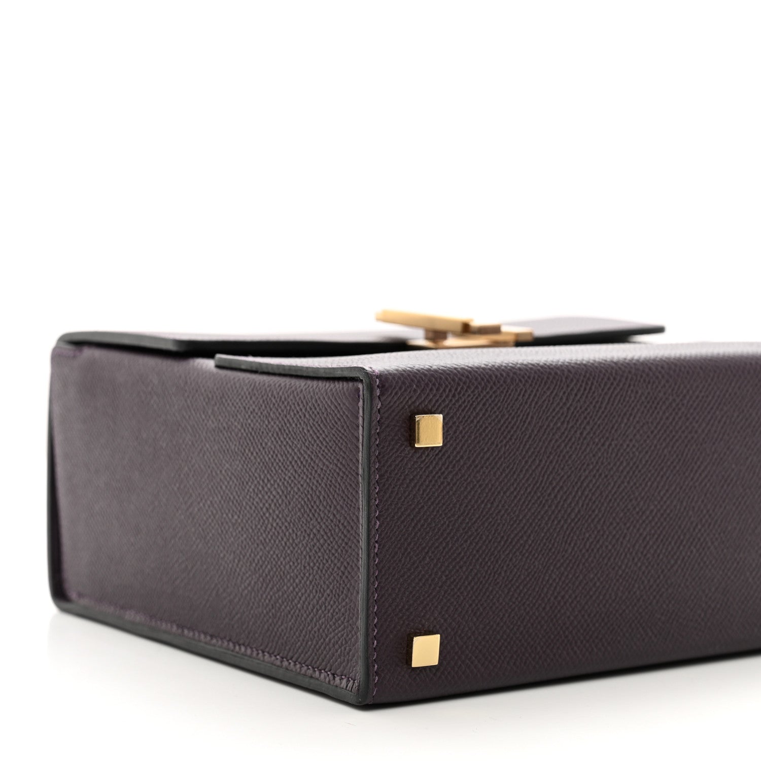 Hermes Epsom Cinhetic Boxy Top Handle Bag Raisin 8 of 10