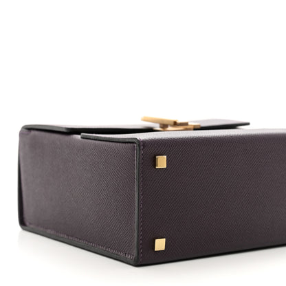 Hermes Epsom Cinhetic Boxy Top Handle Bag Raisin 8 of 10