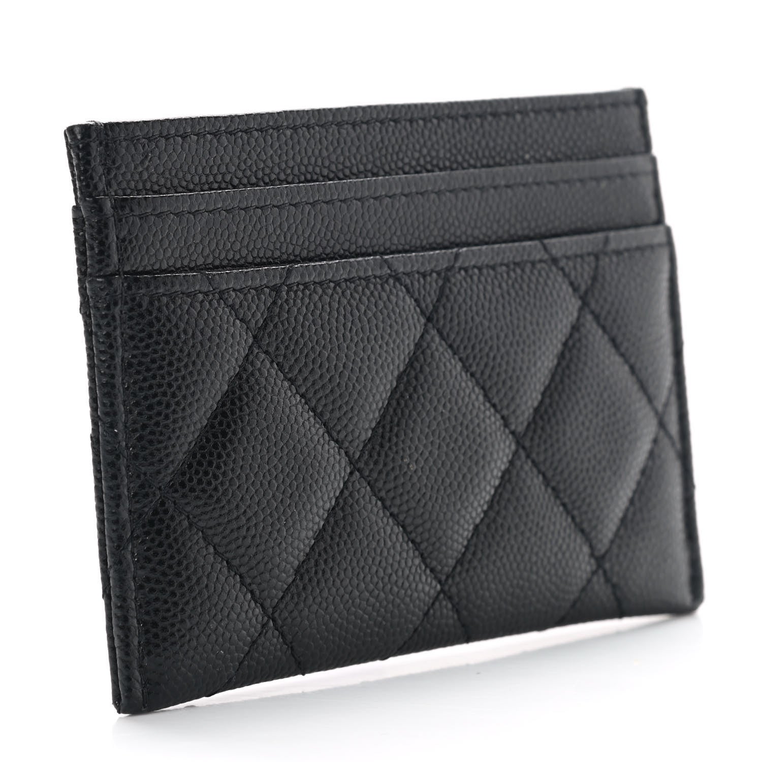 Chanel Caviar Quilted French New Wave Card Holder Black 3 of 9
