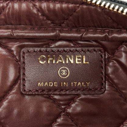 Chanel Caviar Quilted Toiletry Case With Chain Black 6 of 11