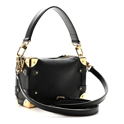 Louis Vuitton Grained Calfskin Side Trunk PM Black 3 of 9
