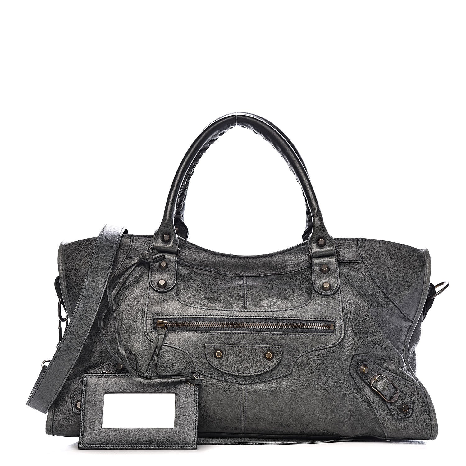 Balenciaga Agneau Classic Hardware Part Time Anthracite 1 of 12