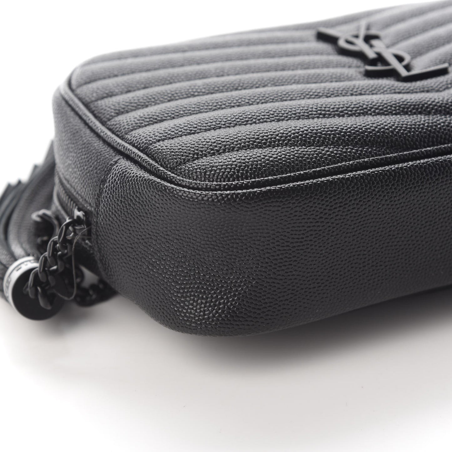 Grain De Poudre Matelasse Monogram Mini Lou Camera Bag Black