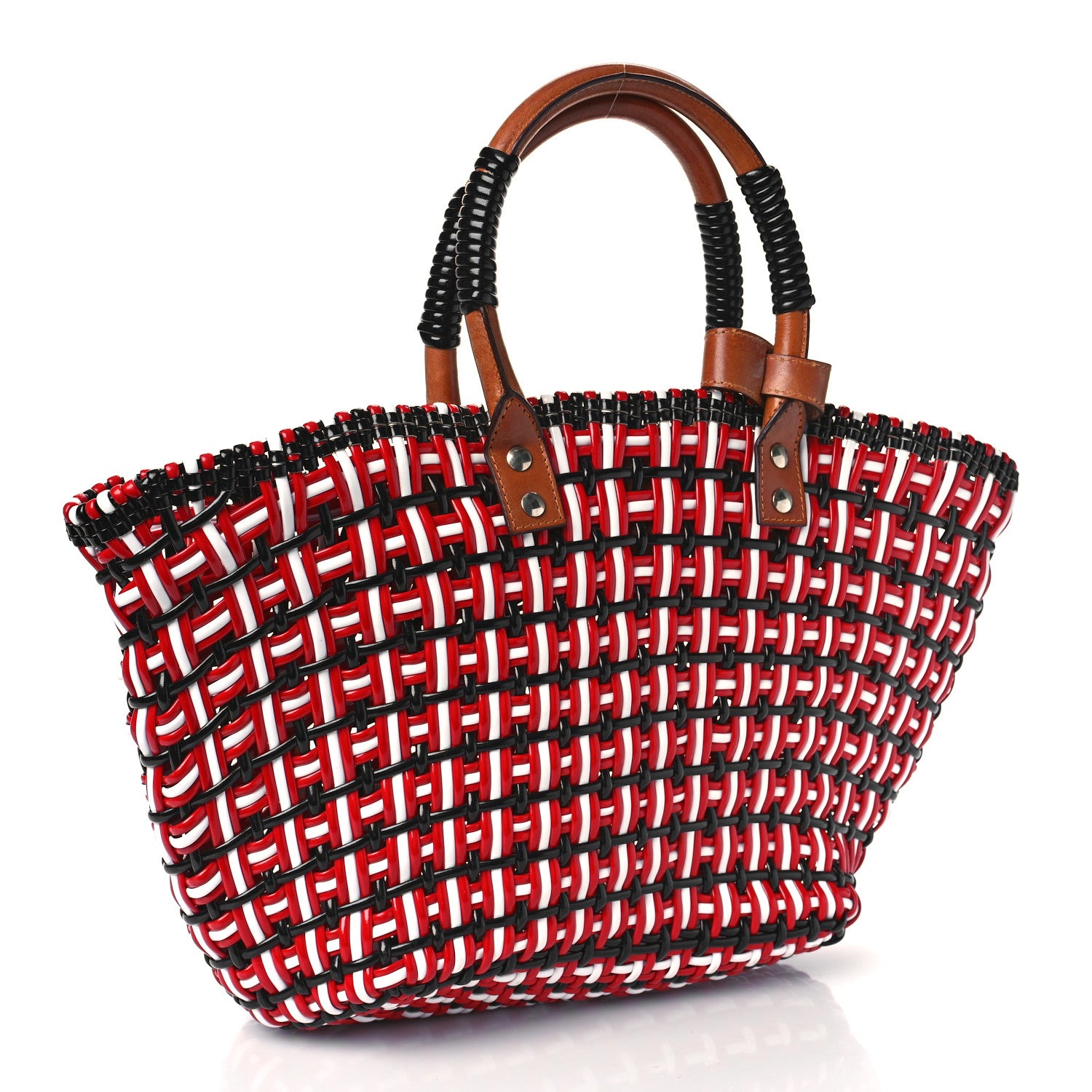 Balenciaga PU Calfskin Bistrot Panier Tote 3 of 9