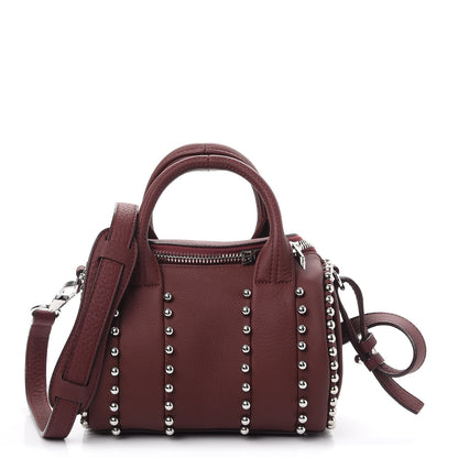 Alexander Wang Calfskin Studded Mini Rockie Matte Beet Rodium Hardware 1 of 10