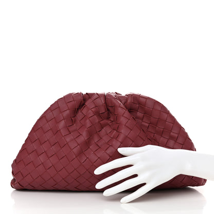 Bottega Veneta Nappa Maxi Intrecciato The Pouch Oversized Clutch Amaranto 2 of 9