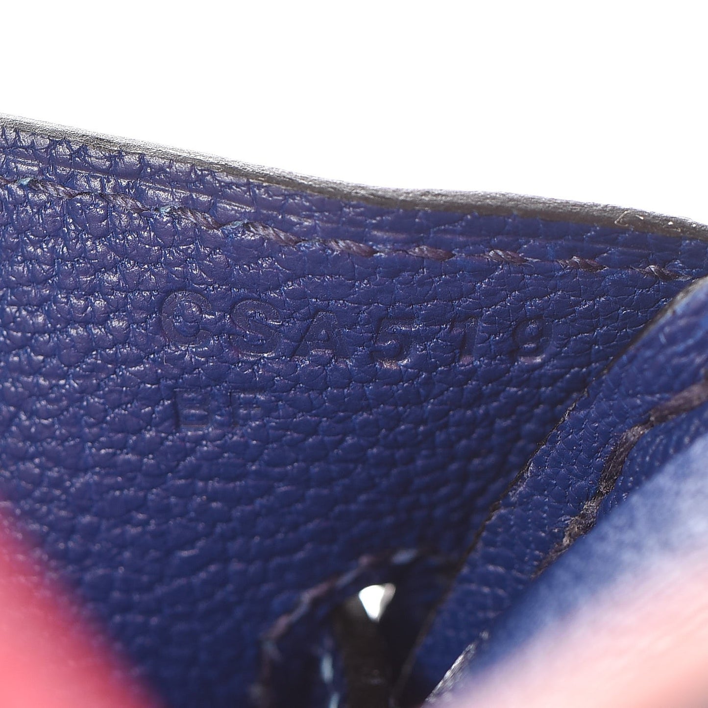 Epsom Horseshoe Birkin 30 Rose Azalee Bleu Saphir