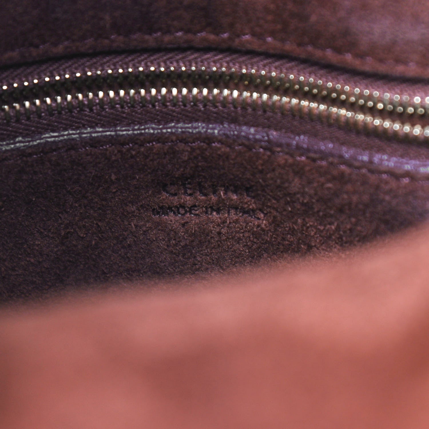Celine Supersoft Calfskin Sangle Bucket Bag Burgundy 6 of 16