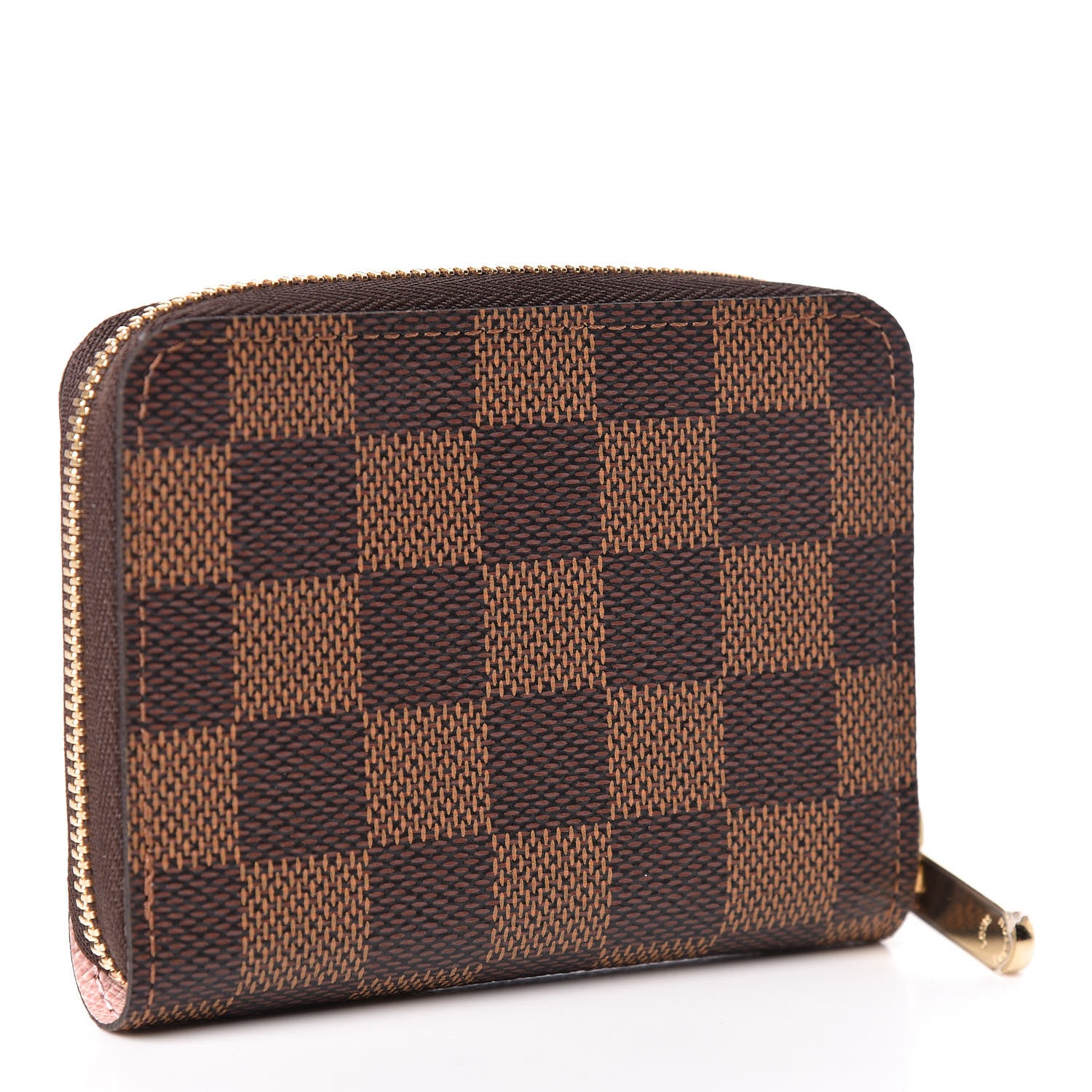 Louis Vuitton Damier Ebene Zippy Coin Purse Rose Ballerine 3 of 7