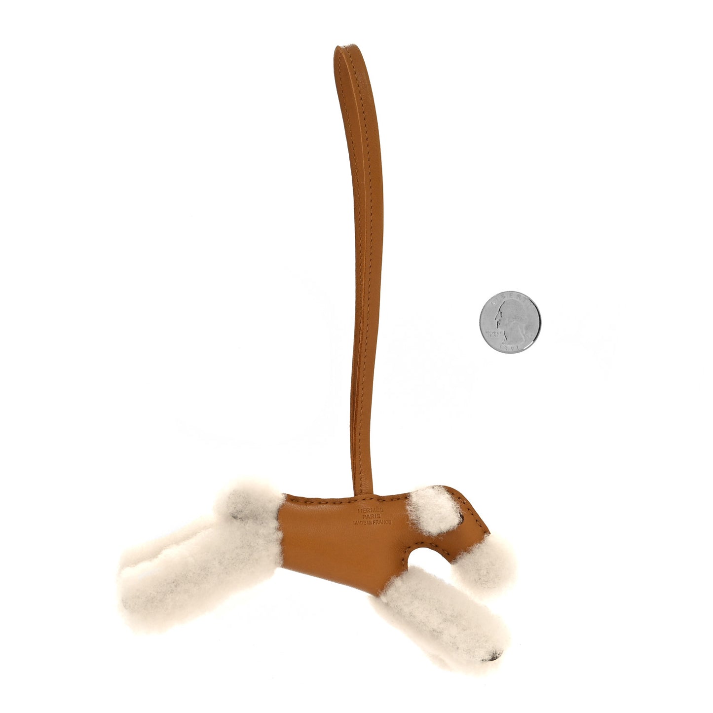 Milo Lambskin Shearling Budy Charm Biscuit