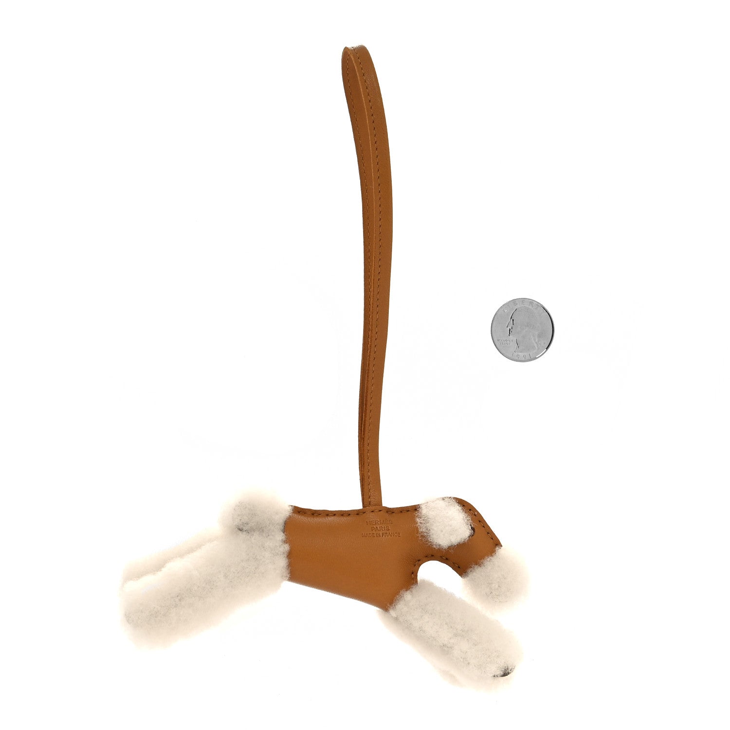 Hermes Milo Lambskin Shearling Budy Charm Biscuit 2 of 4