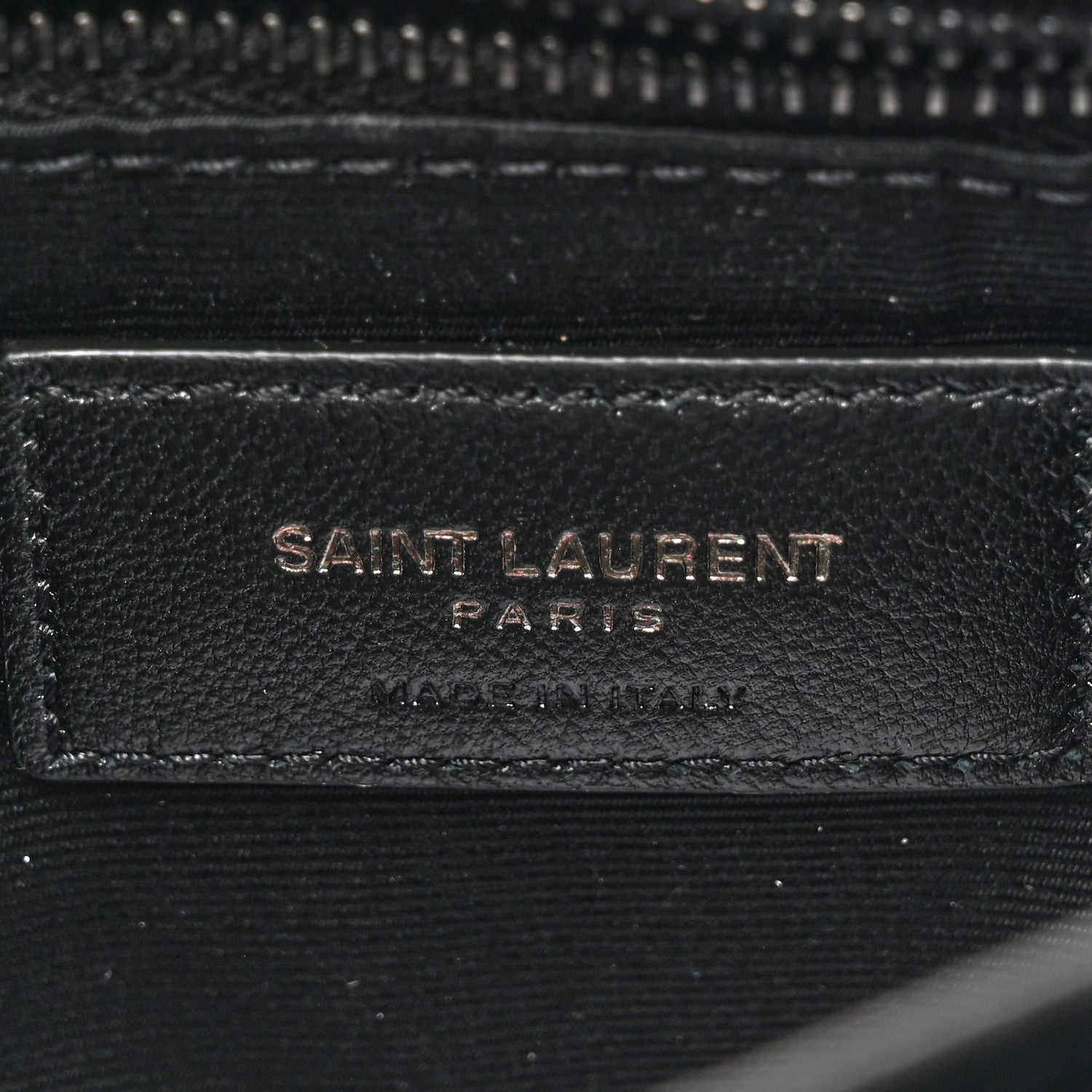 Saint Laurent Calfskin Y Quilted Monogram Monochrome Toy Loulou Crossbody Bag Black 7 of 12