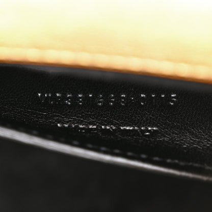 Saint Laurent Metallic Calfskin Matelasse Chevron Small Monogram Chain Shoulder Bag Gold 7 of 10