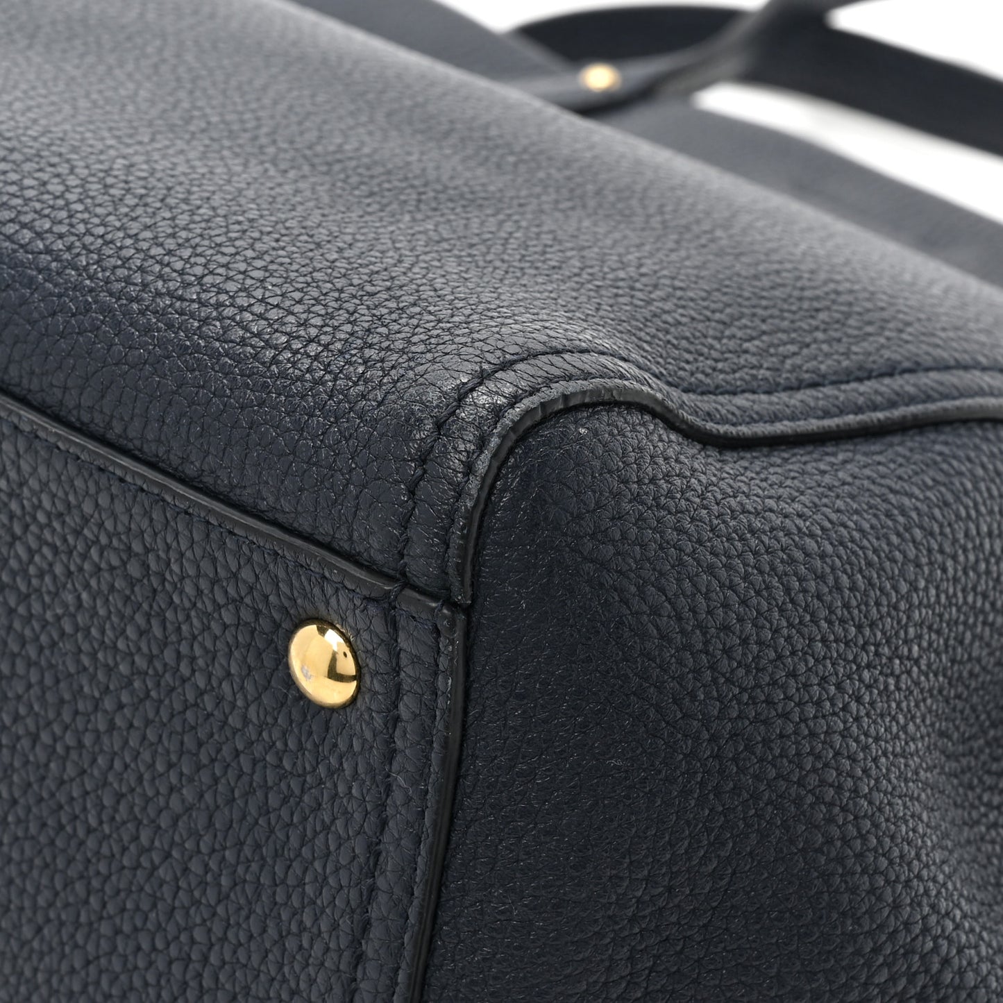Calfskin Verve Tote Navy
