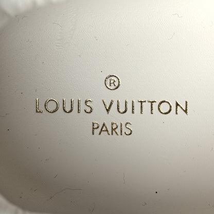 Louis Vuitton Calfskin Luxembourg Sneakers 9 White Orange Yellow 7 of 9