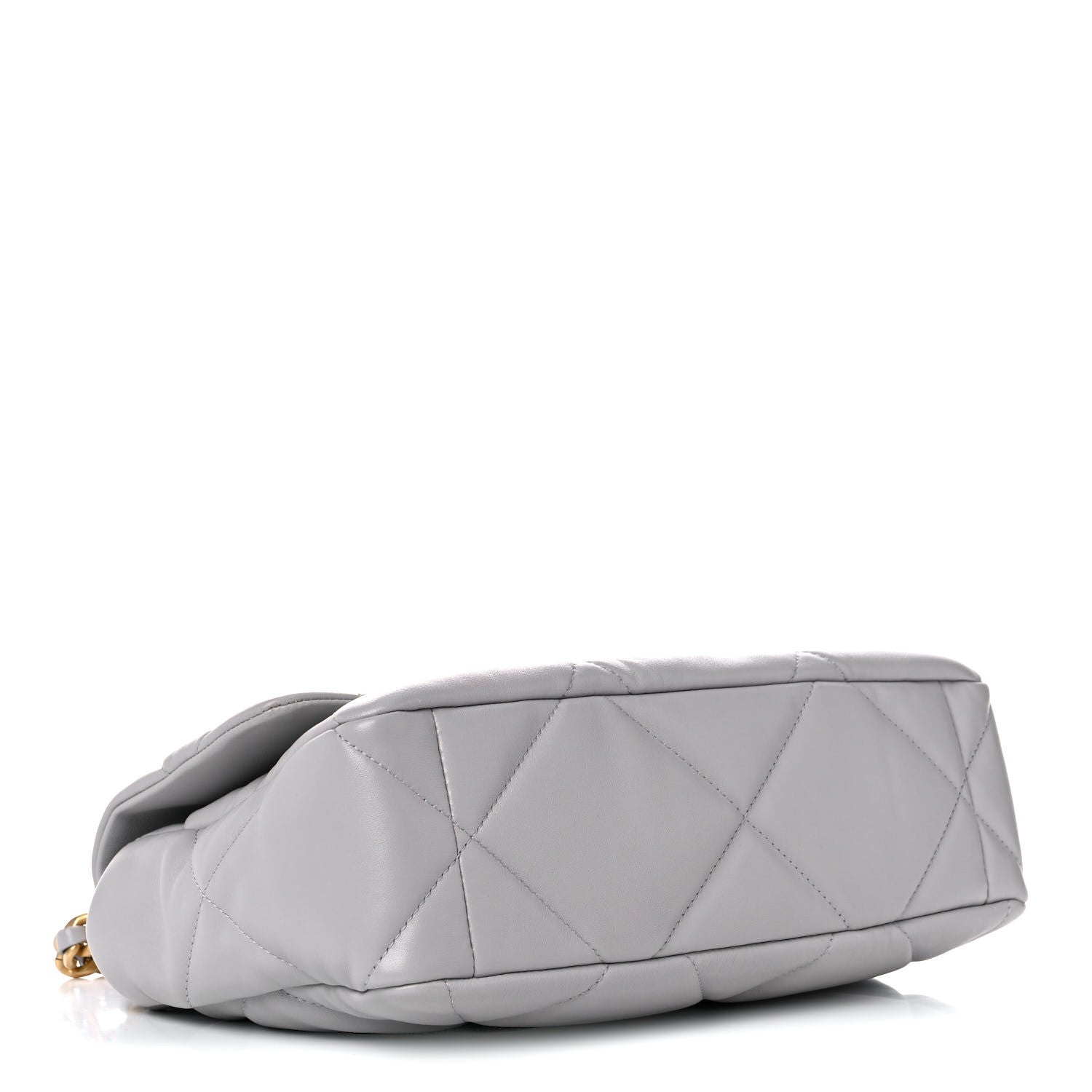 Chanel Lambskin Quilted Large Chanel 19 Flap Grey 4 of 10
