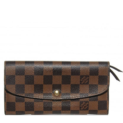Louis Vuitton Damier Ebene Emilie Wallet 1 of 9