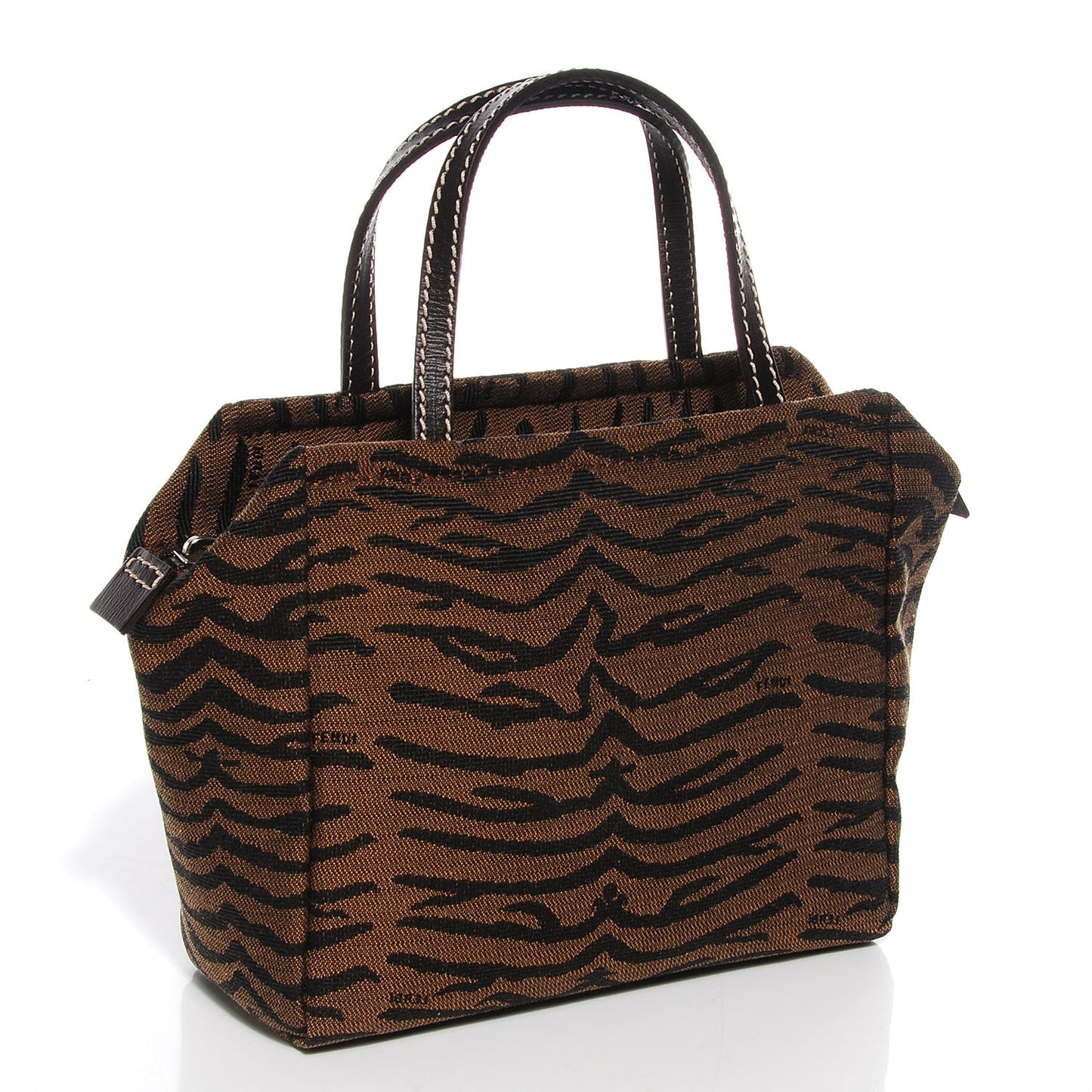 Canvas Tigre Cosmetic Bag Tobacco Moro