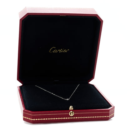Cartier 18K White Gold Diamond SM D'Amour Pendant Necklace 7 of 7