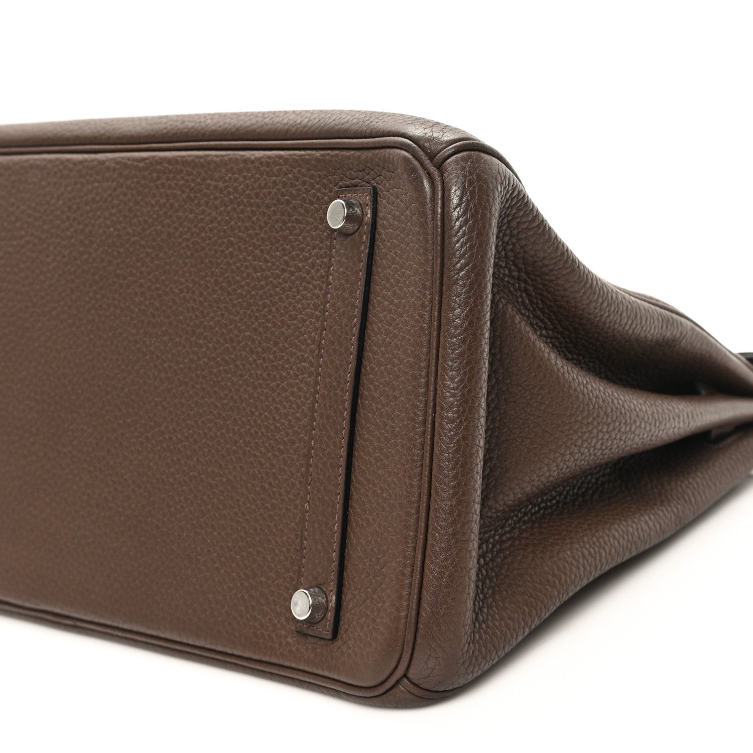 Hermes Taurillon Clemence Birkin 35 Cafe 10 of 12