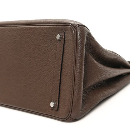 Hermes Taurillon Clemence Birkin 35 Cafe 10 of 12