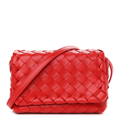 Bottega Veneta Nappa Intrecciato Mini Crossbody Red 1 of 10