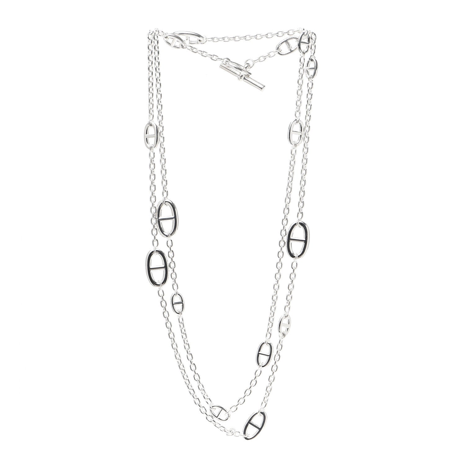 Hermes Sterling Silver Farandole Necklace 120 3 of 5